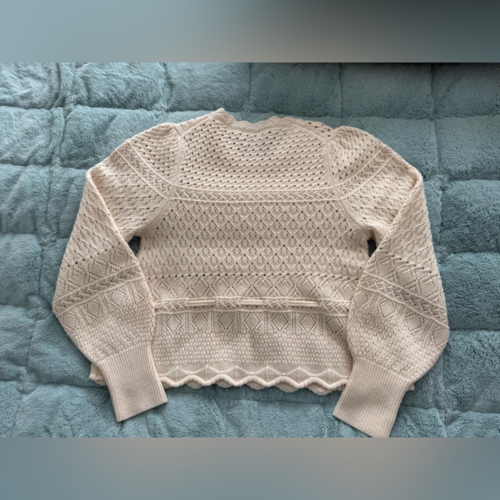 Polo Ralph Lauren Pointelle-Knit Merino Sweater - Picture 11 of 14